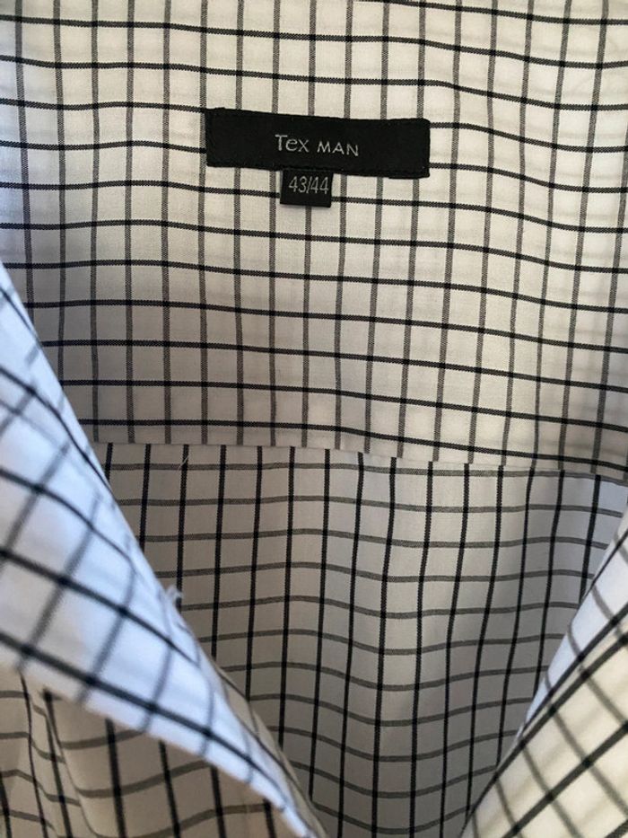 Chemise à carreaux Tex man taille 43 44 Neuve - photo numéro 3
