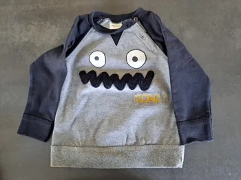 pull monstre TAO 18 mois