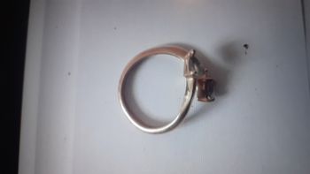 Bague plaqué or  pierre aigles marine