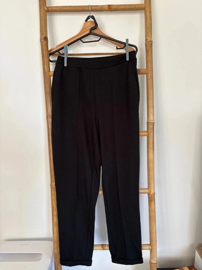 Pantalon en tissu noir Mango taille S /36