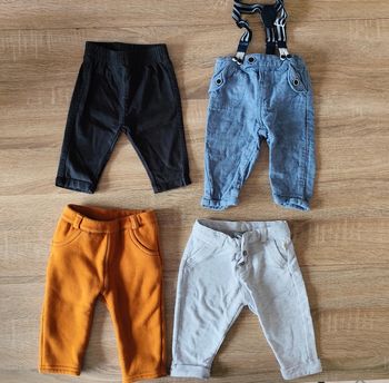 4 pantalons 6 mois