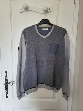 Pull gris et bleu Kaporal L