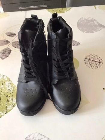 Bottine compensée noir de taille 39