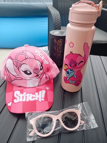 1 ensemble casquette, lunette + gourde 750ml Angel stitch neuf