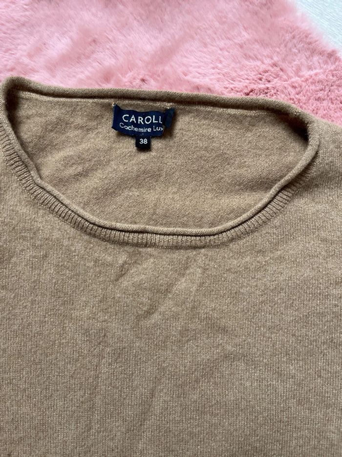 Pull beige / marron cachemire 38 - photo numéro 2