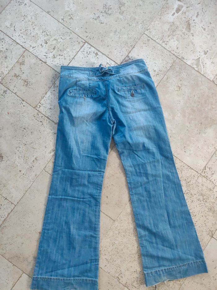 Jean y2k vintage jambes larges boutons sur les côtés - photo numéro 4