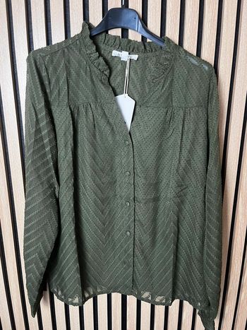 Chemise blouse kaki
