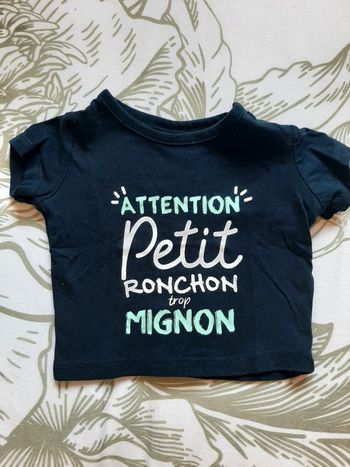 Tee-shirt manche courte 1mois