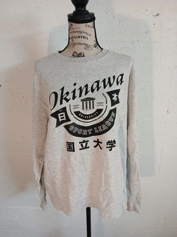 Sweat gris taille L