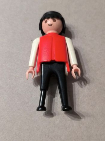 Playmobil vintage pirate rouge blanc noir jambe de bois