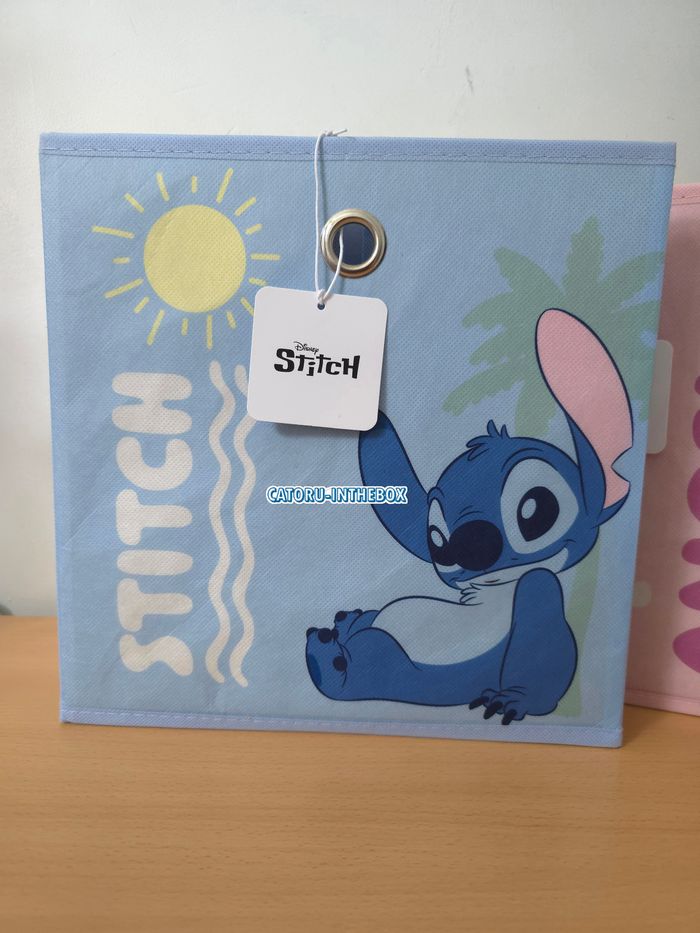 Cube de rangement / Storage cube Disney Stitch & Angel | 30x30 - photo numéro 3