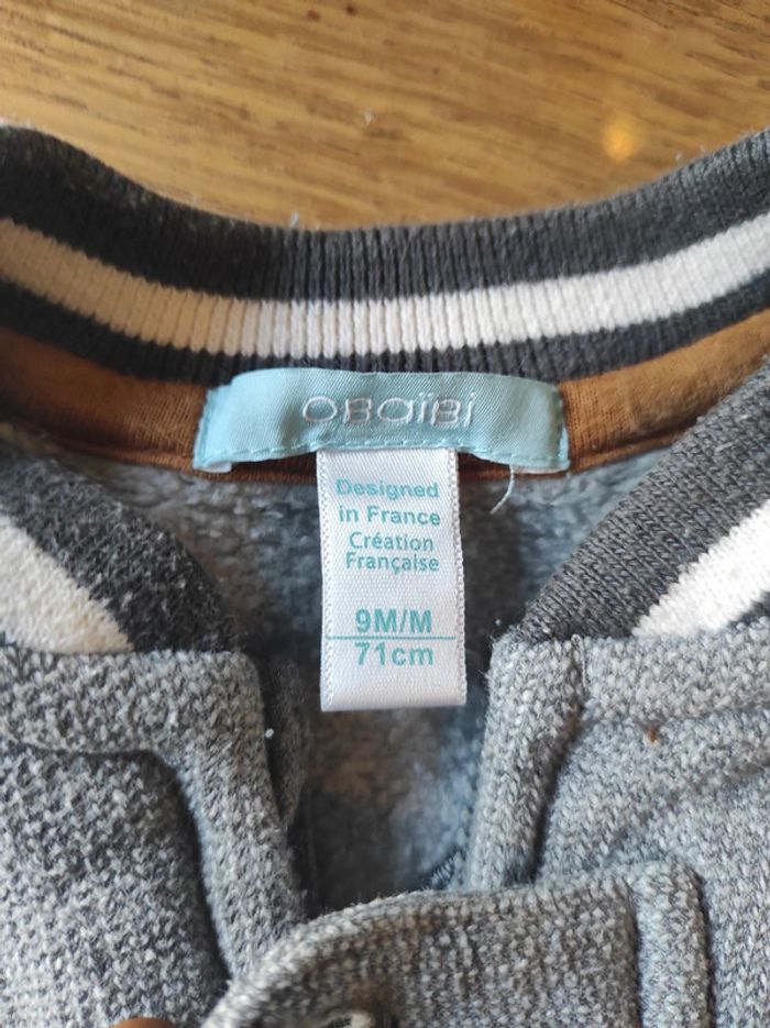 Veste grise 9 mois - photo numéro 4