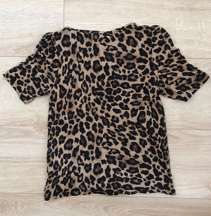T-shirt manches courtes imprimé Léopard - photo numéro 3
