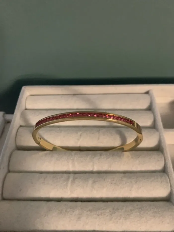 bracelet acier inoxydable rose - photo numéro 2