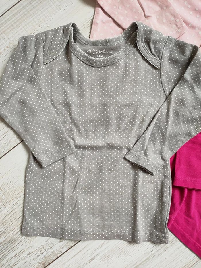 Lot de 4 tee shirt manches longues - photo numéro 2