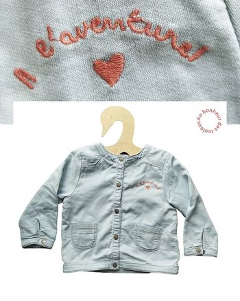 23 mois 2 ans veste en jean mi saison tape a l oeil 86 cm
