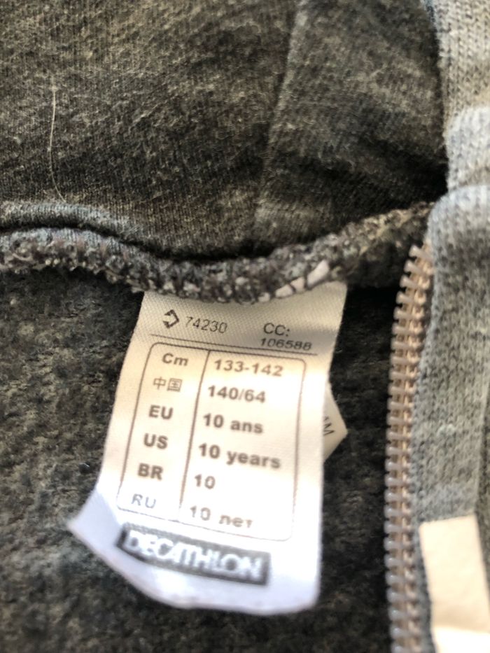 Veste grise 10 ans - photo numéro 5