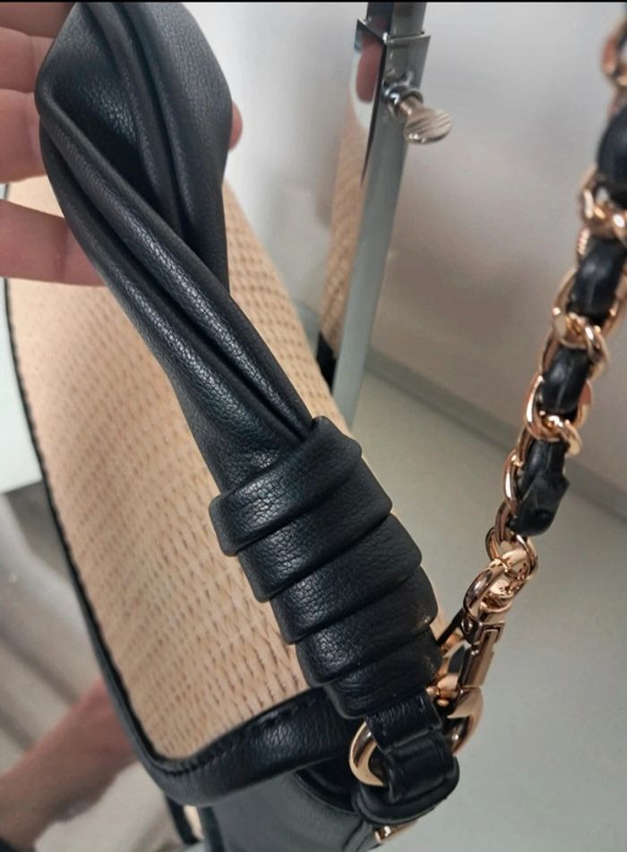 Liu Jo sac à main bandoulière été beige rafia neuf - photo numéro 5