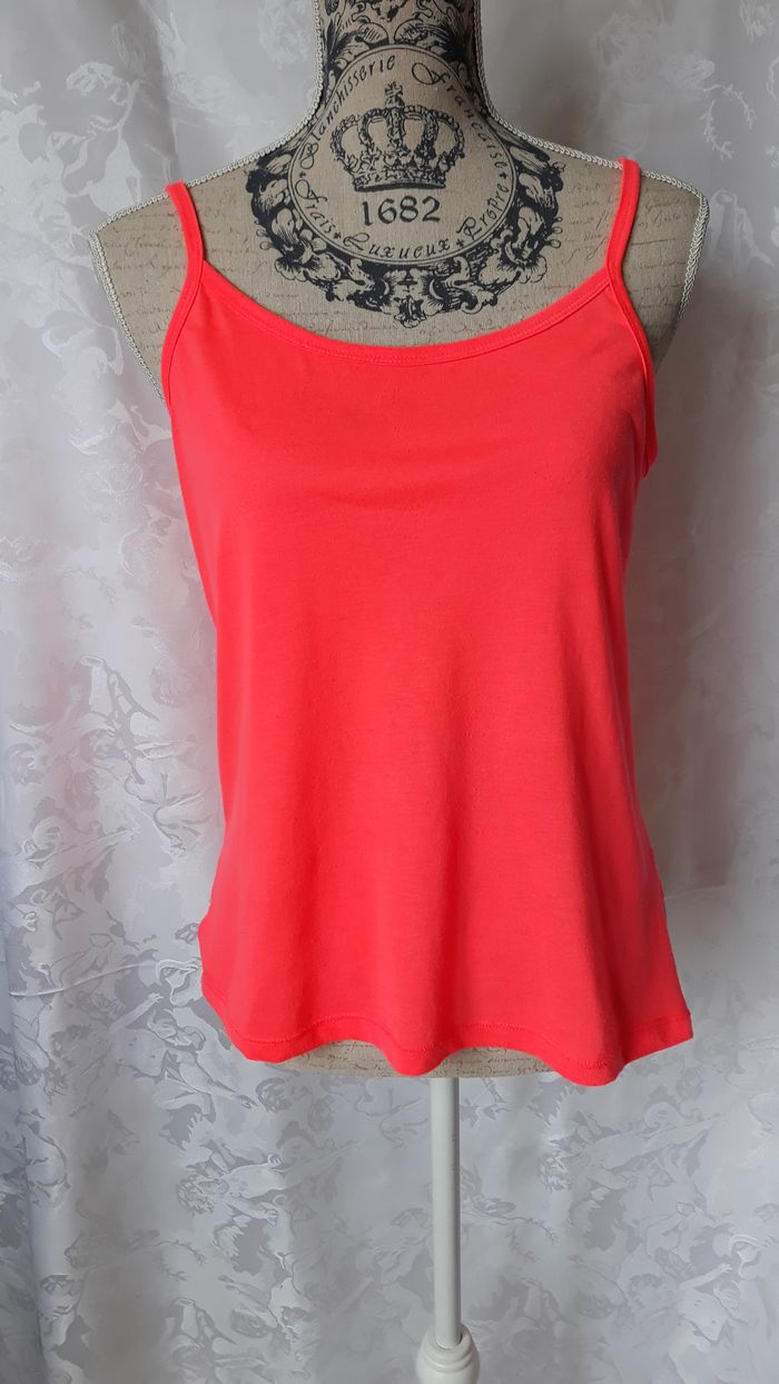 Faby27800 Caraco femme "Kiabi" orange bretelles, T L 40