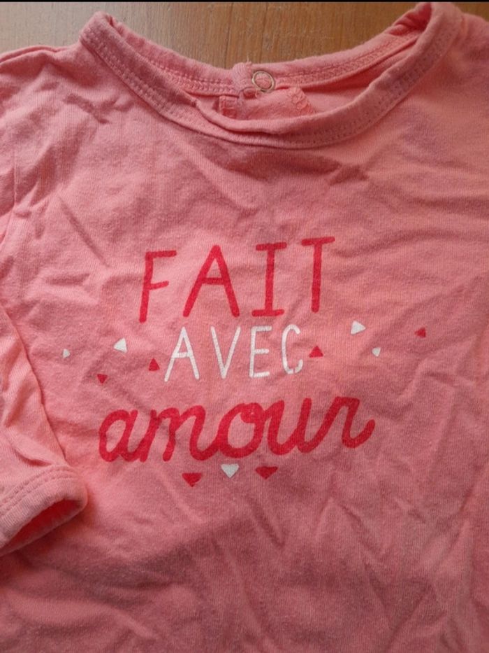 Pyjama fille 6 mois kimadi rose fait avec amour coton - photo numéro 3