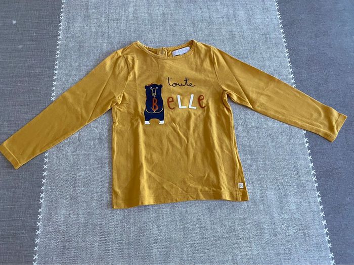 T shirt manches longues fille 36 mois cadet rousselle