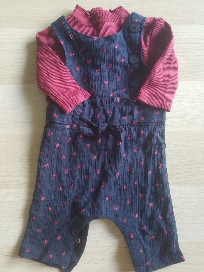 Ensemble fille 3 mois Kiabi salopette