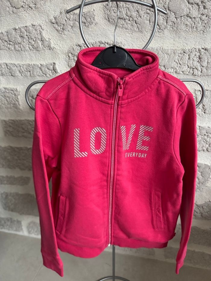 Gilet fille okaidi rose fushia 8 ans hiver