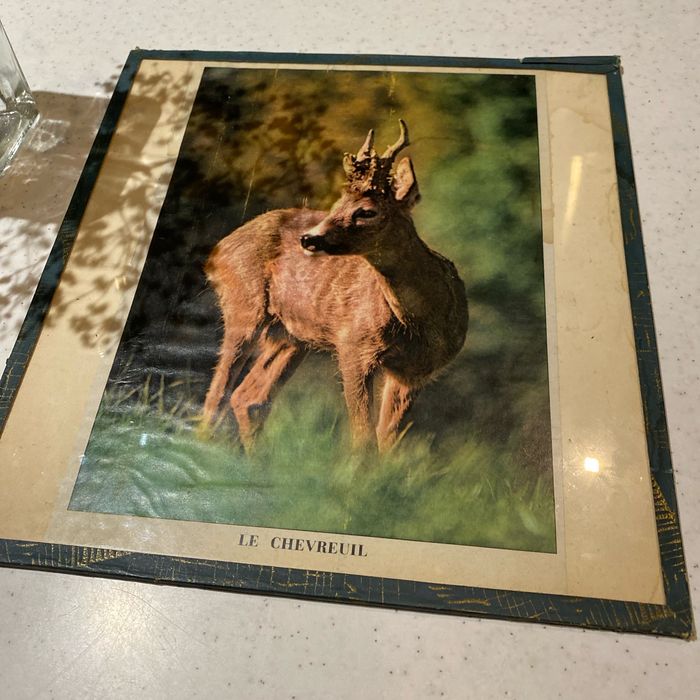 Ancien tableau 27 x29 cm