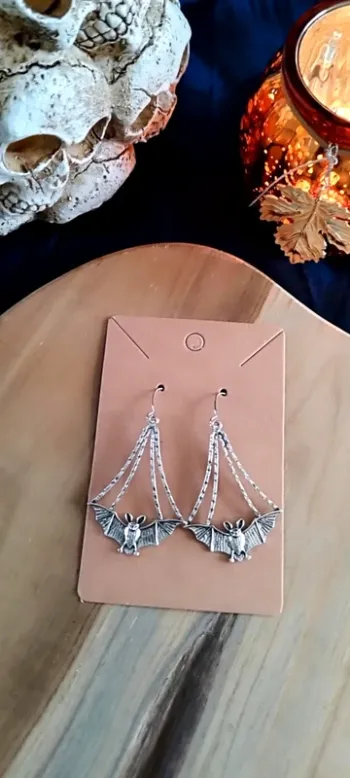 Boucles d'oreilles chauve-souris