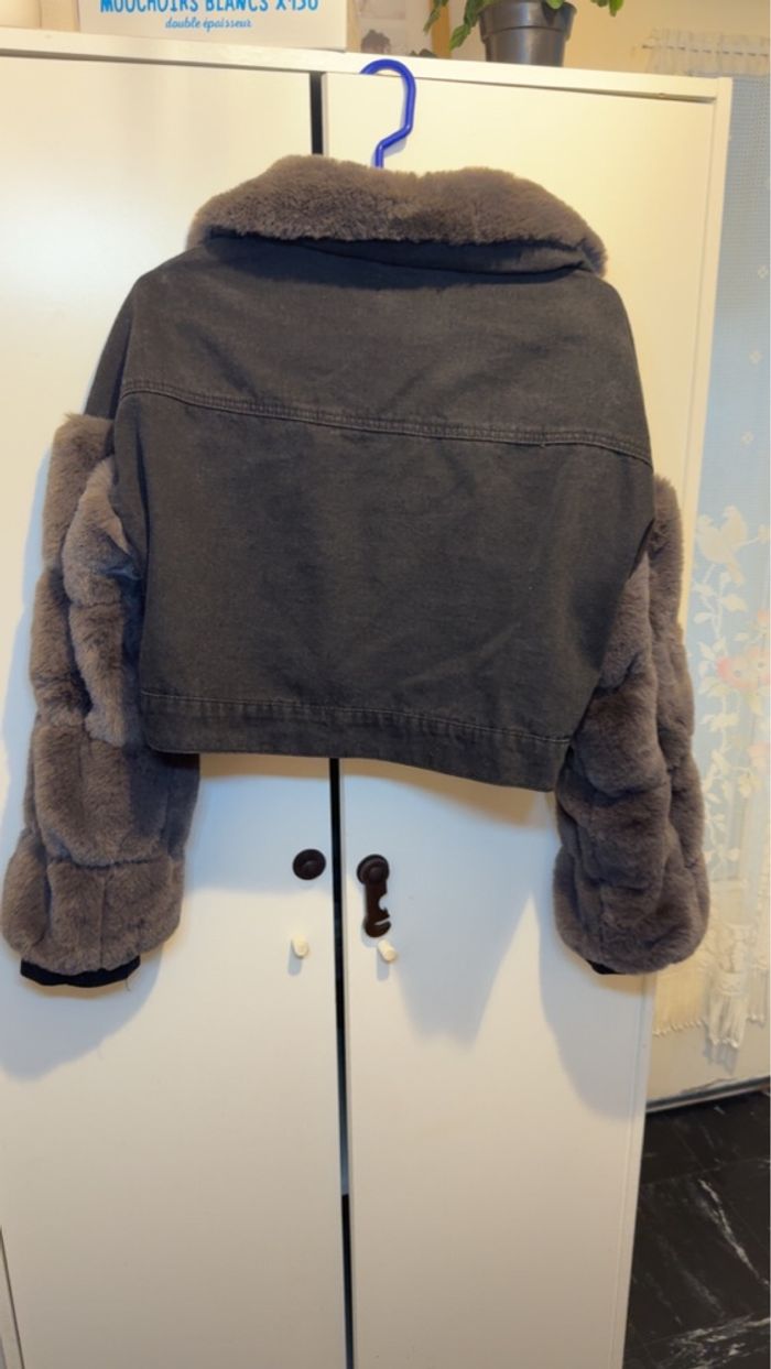 Veste courte bi matière - photo numéro 2