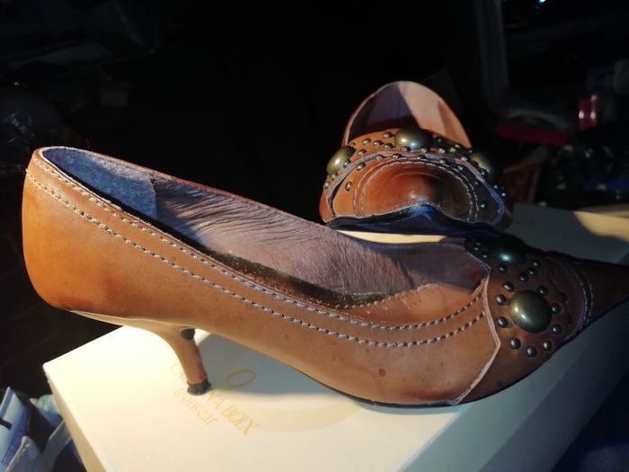 Escarpins CAROLINA BOIX camel tout cuir P. 36 - photo numéro 3