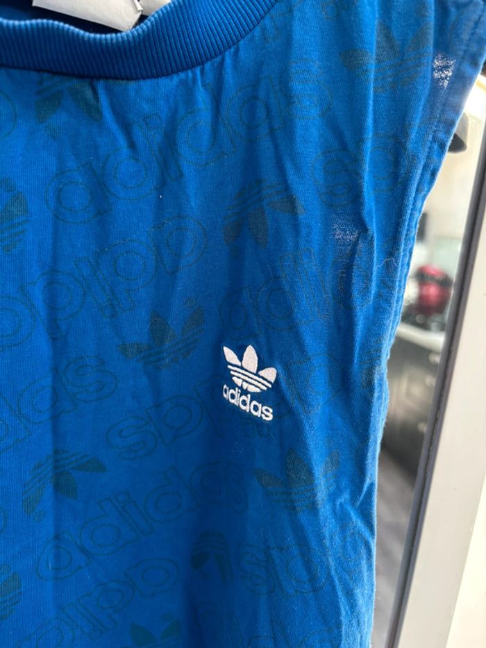 Debardeur femme adidas bleu taille 40 - photo numéro 2