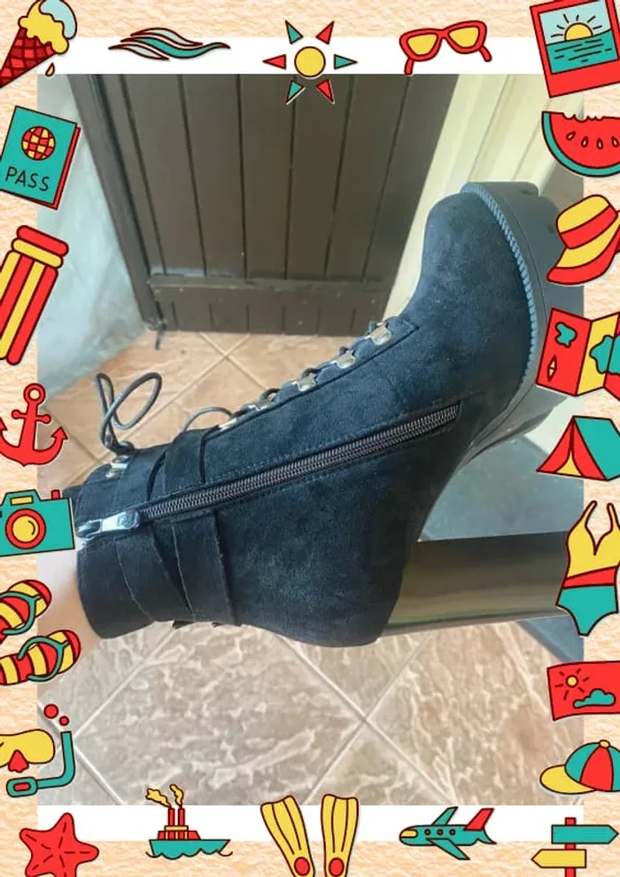 Bottines à talon haut 39 Raid Wide Fit Asos - photo numéro 4