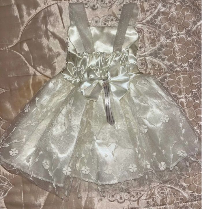 Robe blanche bébé fille - photo numéro 2