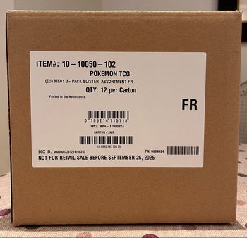 Case de 12 Tripack ME01 Mega Évolution Pokémon