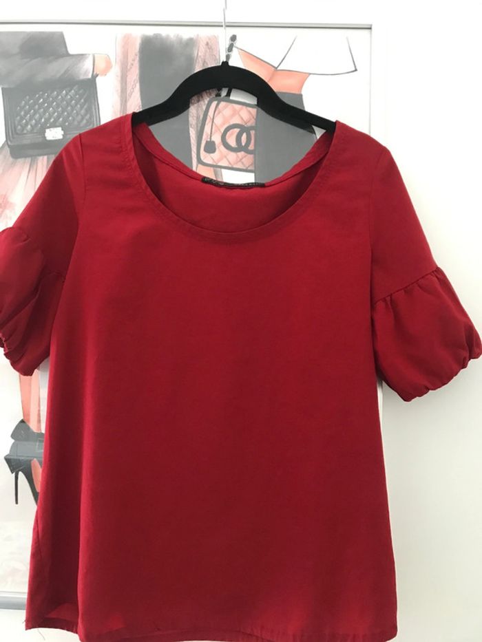 Top blouse évasée Zara S