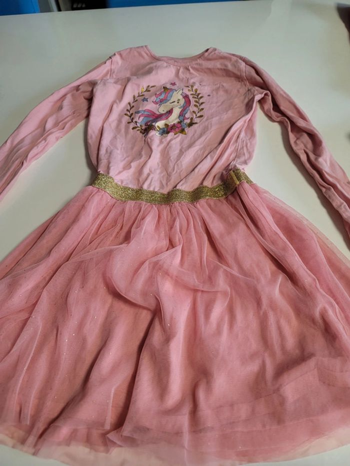 Robe rose licorne in extenso 14 ans tbe - photo numéro 2