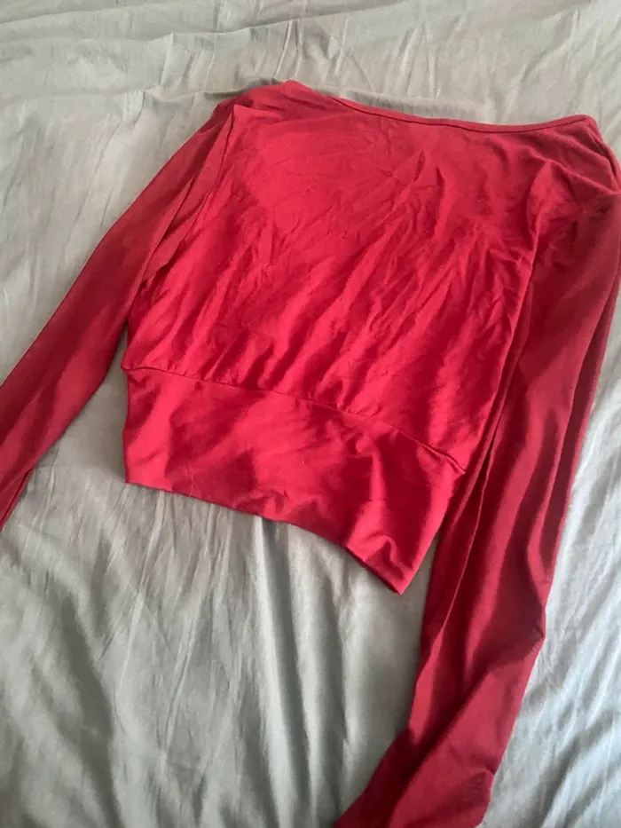 Crop top manches longues L - photo numéro 2