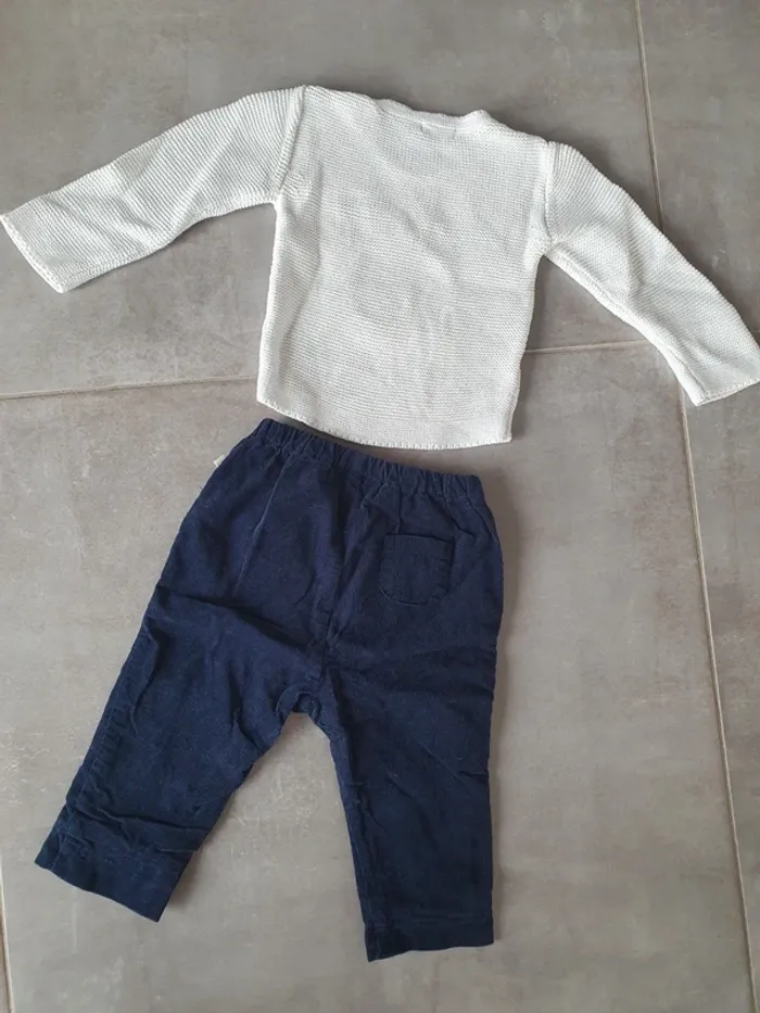 Ensemble pantalon cadet rousselle et pull absorba 12 mois - photo numéro 6