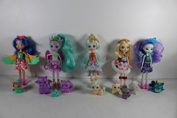 Enchantimals Lot de 5 avec leurs animaux