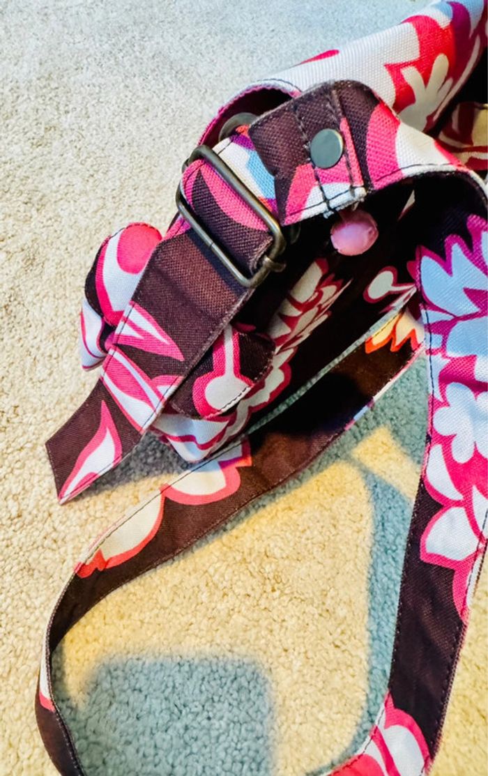 Sacoche ROXY rose et marron - photo numéro 6