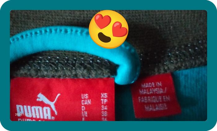 Sweat zip femme puma, tailles S, turquoise, très bon état - photo numéro 5