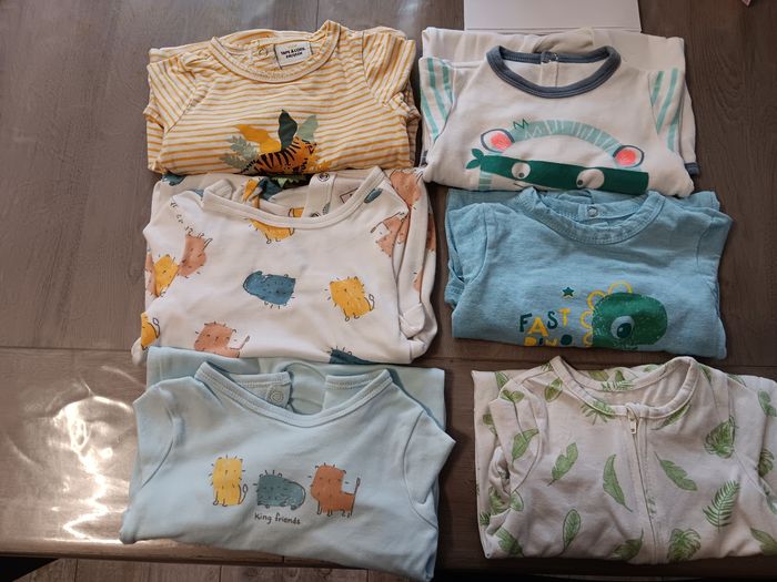 Lot de 6 pyjamas en coton