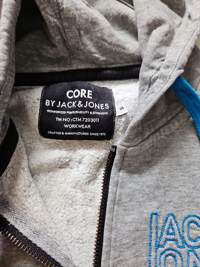 Veste zippée à capuche homme Jack and Jones taille S VINT - photo numéro 5