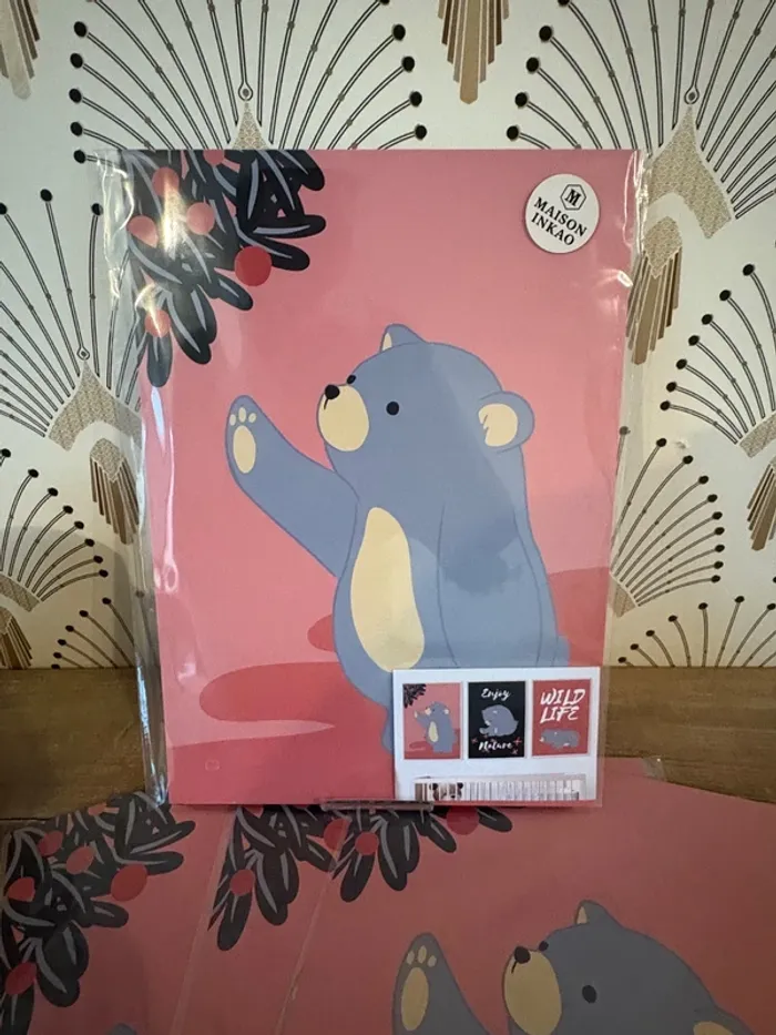 Affiches “Oursons Sauvages” pour chambre enfant