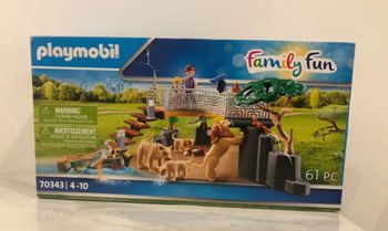Playmobil Le parc animalier 70343 Famille de lions avec végétation. Neuf. Scellé.