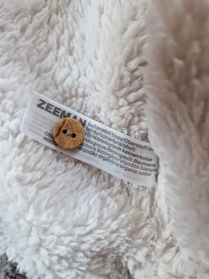 Gilet chaud bébé mixte Zeeman gris blanc 50 cm - photo numéro 6