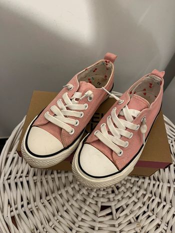 Baskets roses lacets élastique