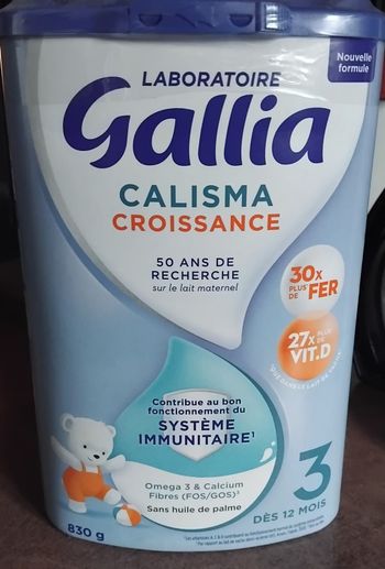 Boîte de lait gallia 3 ème age neuve