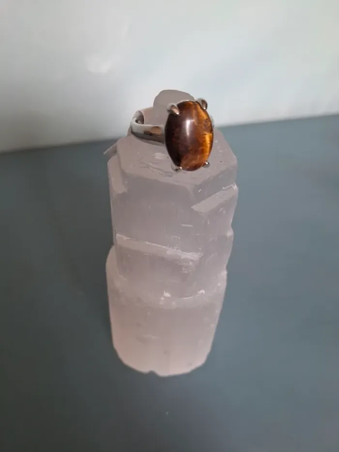 Bague Œil de tigre - Taille 18